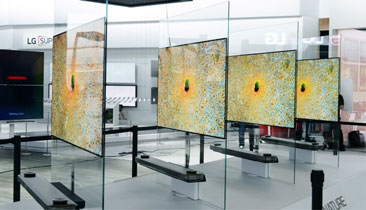 تلویزیون OLED  ال‌جی سری W بُعد جدیدی در طراحی