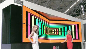 تابلوهای تبلیغاتی دیجیتال مبتکرانه OLED و نمایشگرهای LCD پیشرفته B2B ال‌جی در ISE 2017